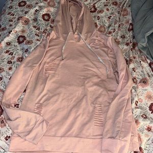 Pink hoodie